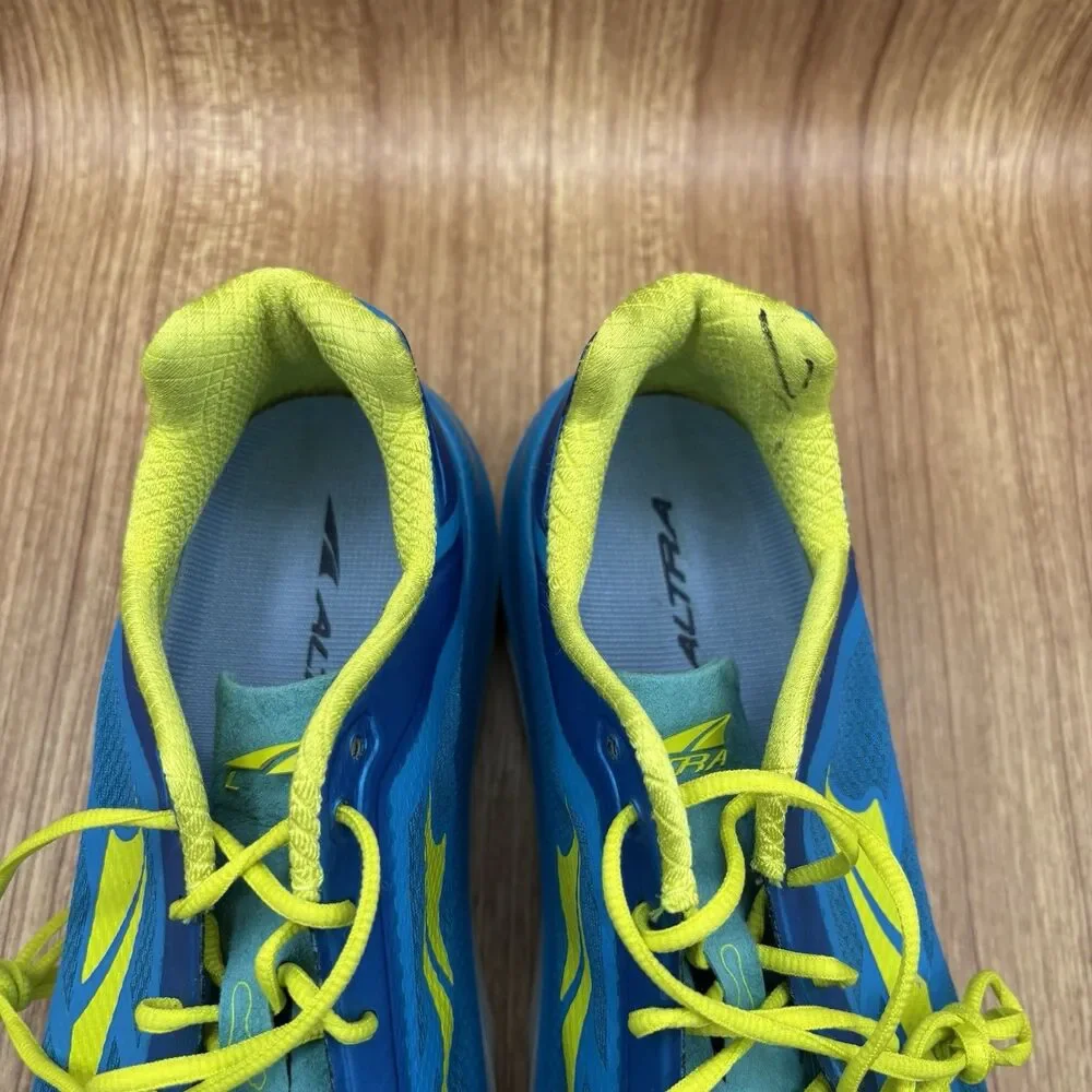 Altra Duo Running Shoes Womens 10 Blue Lime Green AFW1838F-4 Zero Drop Sneakers